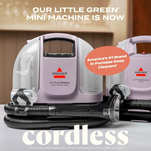 Little Green Mini Cordless Portable Carpet and Upholstery Deep Cleaner