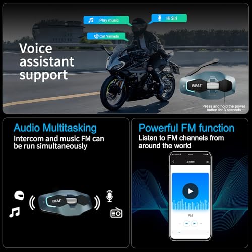 X10 Motorcycle Helmet Bluetooth Headset Speakers Headphone