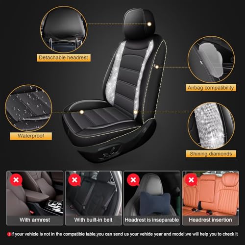Diamond Car Seat Cover Full Set Fit for Hyundai Venue 2020