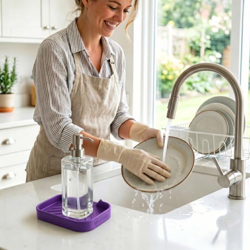 Silicone Soap Dish with Drain Spout