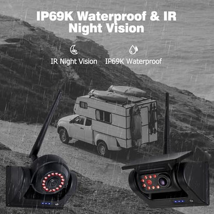 7" 3 Magnetic Wireless RV Backup Camera (3 Count)