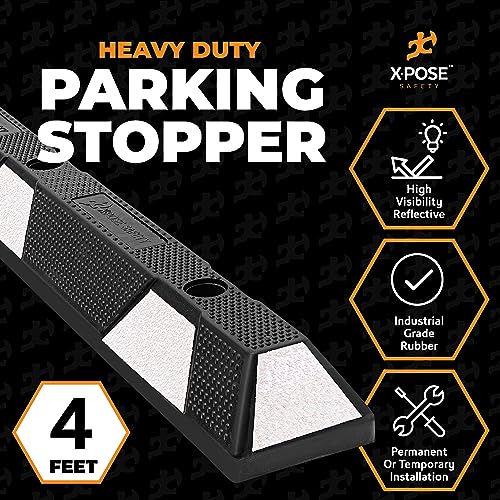 48" Heavy Duty Rubber Parking Stopper (50 Count)