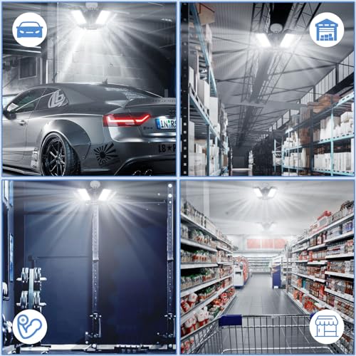 LED Garage Lights for Garage LED Bay Lighting (4 Count)
