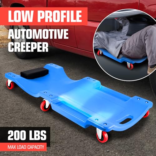 36" L X 17" W x 4.25" H Vehicle Repair Low Profile Automotive Creeper w