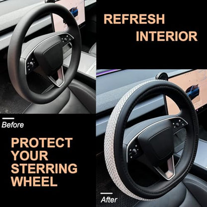 Bling Comfy Steering Wheel Cover for Tesla Model Y