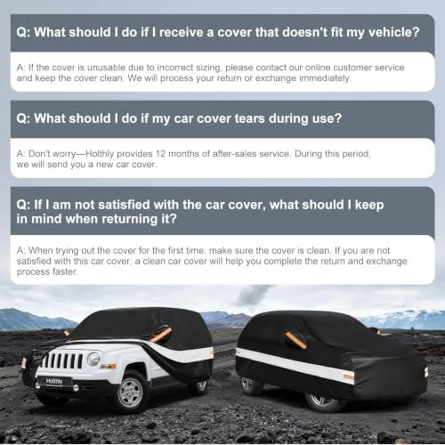 10 Layers SUV Car Cover Custom Fit for Jeep Patriot