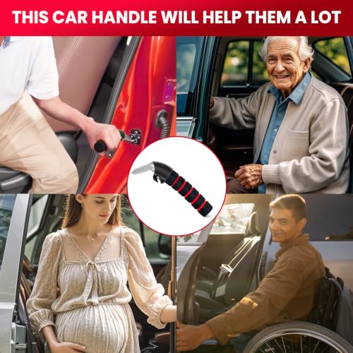 2Pack Car Door Handle for Elderly Car Handle Assist Support Multifunction Handle for Elderly and Handicapped (2 Count)