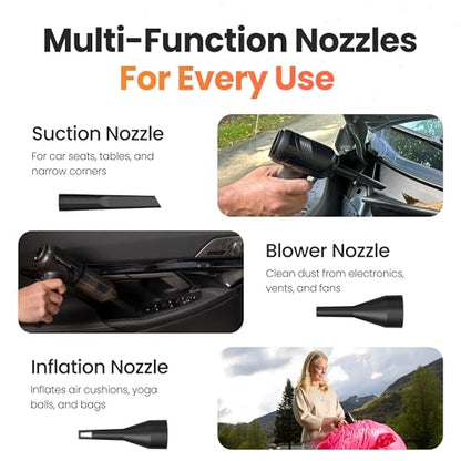 TurboVAC 3 in 1 Portable Car Vacuum Cleaner