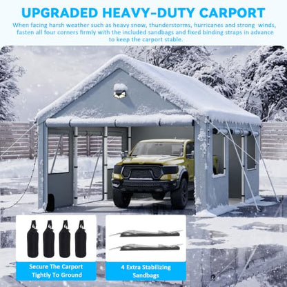 10x16 FT Heavy Duty Carport Canopy