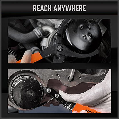 5 Piece Standard Swivel Oil Filter Wrench