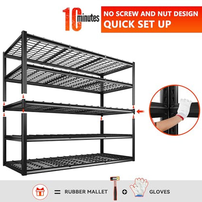 60"W Heavy Duty Garage Shelving