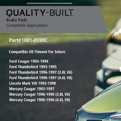 Rear Ceramic Brake Pads