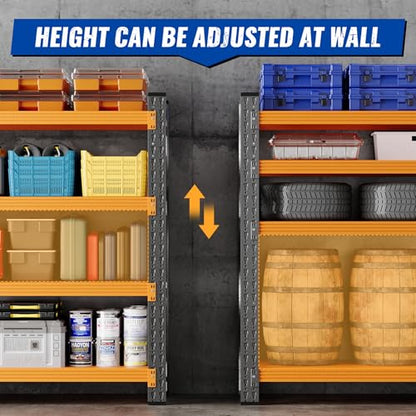 BYBYNSOE 48" W Storage Shelves 3000lbs Garage Metal Shelving Heavy Duty Garage Shelves Adjustable Storage Shelves for Industrial