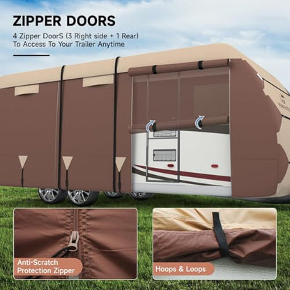 RV Cover Travel Trailer Cover Fits for 33'