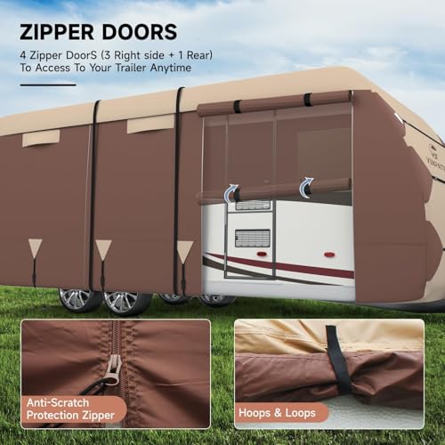 RV Cover Oxford Fabric Travel Trailer Cover