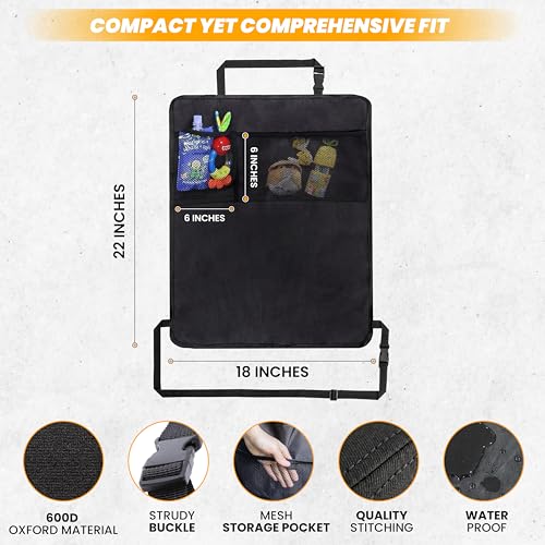 Car Kick Mats Back Seat Protector (2 Count)