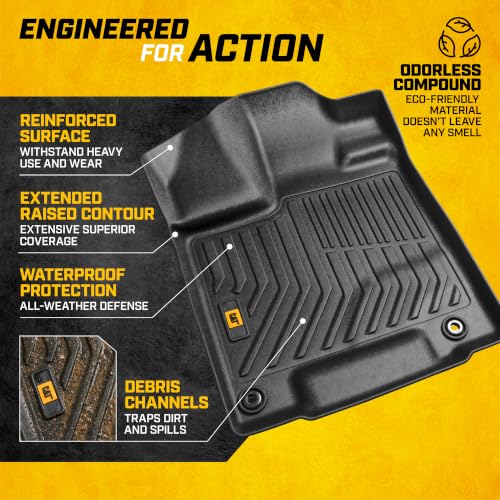 JustFit™ 3D Custom Fit Floor Mats for Honda Ridgeline 2017