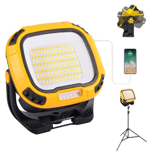 2 Pack Magnetic Work Light Rechargeable 5000 Lumens