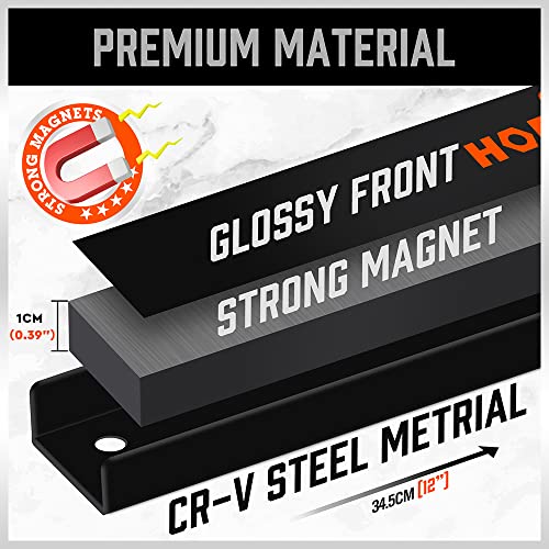 12" Magnetic Tool Holder Strip (4 Count)
