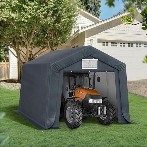 Storage Shed 10x15 ft Portable Garage Heavy Duty Carport