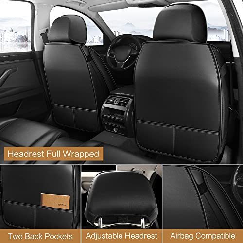 Leather Car Seat Covers Front Pair