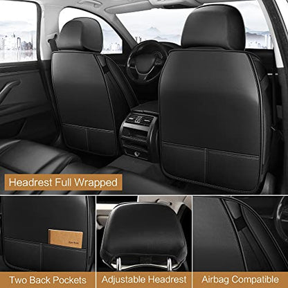 Leather Car Seat Covers Front Pair