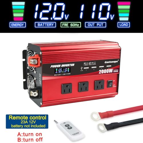 2000W Power Inverter 12V to 110V