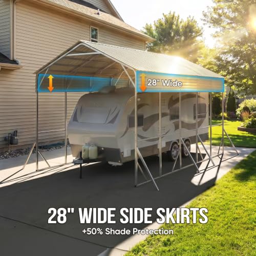 14x25x15 FT RV Metal Carport