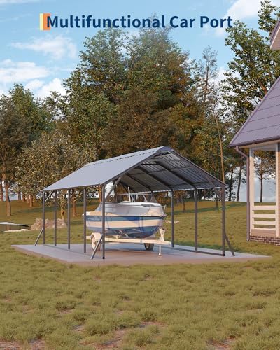 11 ft x20 ft x9 ft Vertical Roof Metal Carport