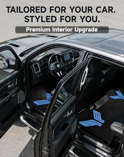 Premium Color TPE Floor Mats for Ram 1500 Crew Cab 2019