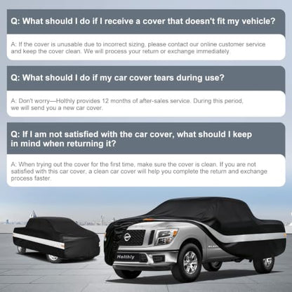 10 Layers Truck Cover Waterproof All Weather Custom Fit Nissan Titan