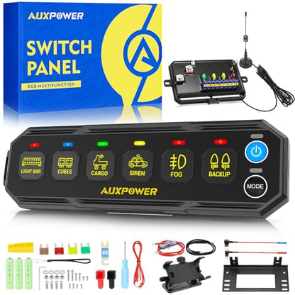 6 Gang Wireless Switch Panel S6W 4 Modes and RGB Dimmable