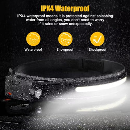Headlamp Rechargeable 3PCS (3 Count)
