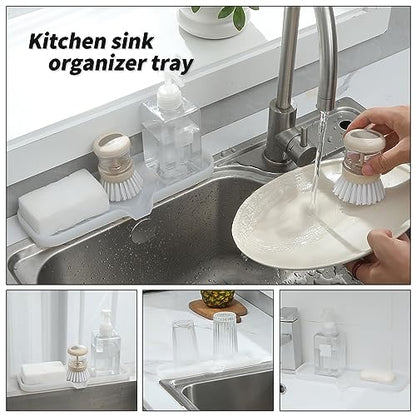 Silicone Soap Dish with Drain Spout