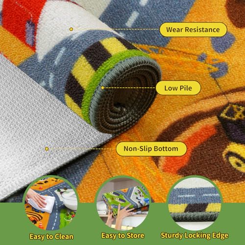 Kids Carpet Playmat Rug (14.87 Sq Ft)