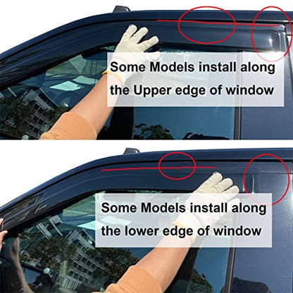 Rain Guards for Silverado Sierra Crew Cab Suburban Avalanche 07
