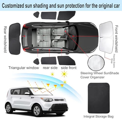 Window Shades for Kia Soul 2014 (8 Count)
