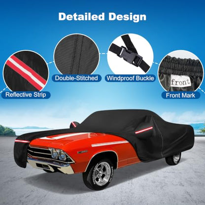QUNSUNUS Car Cover for Chevrolet El Camino 1968