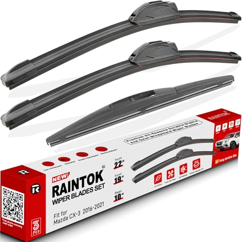 3 Pack Windshield Wiper Blades Replacement for Mazda CX3 CX