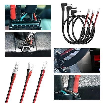 Radar Detector Mount+Rearview Mirror Hard Wire Power Cord kit 16"