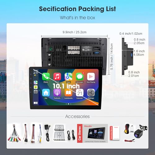 10.1 Inch Cars Radio with Apple Carplay and Android Auto