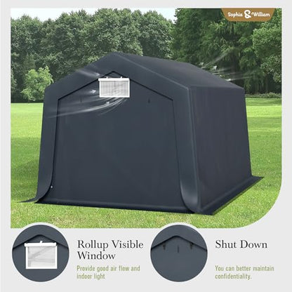 Carport Storage Shed 10x15 ft Portable