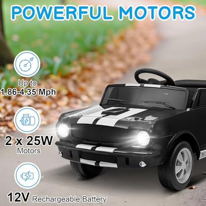 12V Licensed Shelby Electric Car for Kids