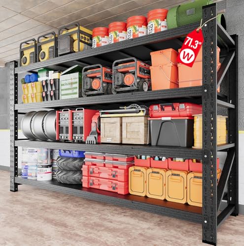 71.3" Wide Heavy Duty Garage Shelving Units