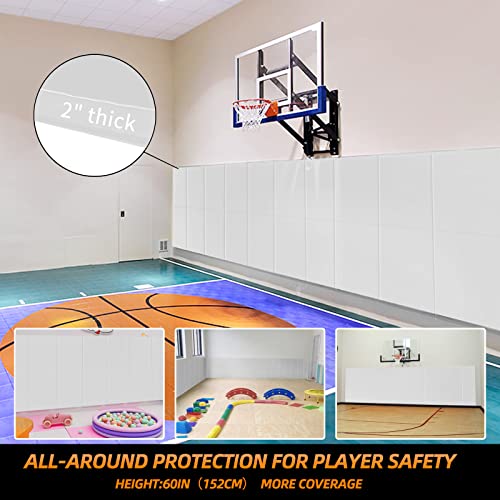 2 Pack Sport Wall Pads 2” Thick Foam Protection Padding Basketball Gym Garage Protectors