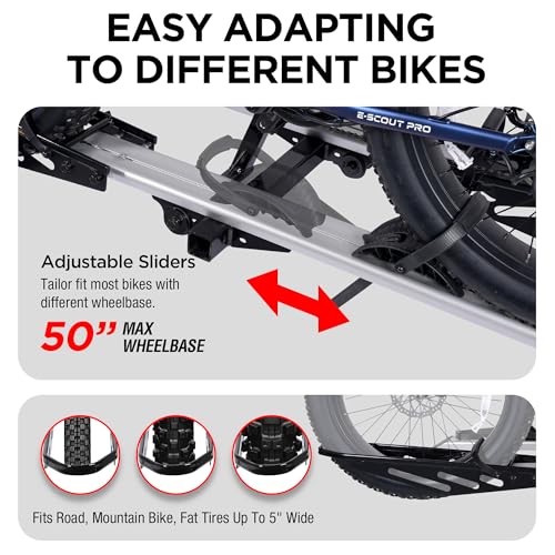 Foldable 2 Ebike Rack with Ramp (2 Count)