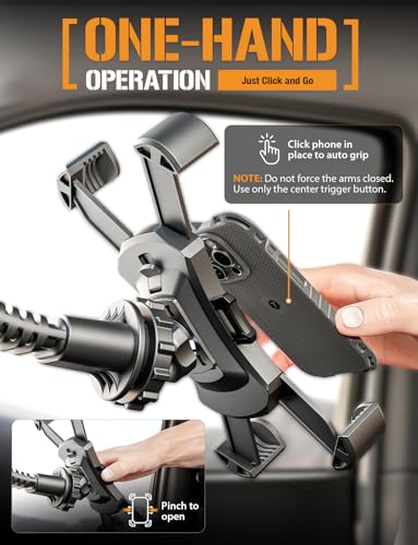 Mammoth Truck Car Phone Holder Mount Vibration Absorbing Holder