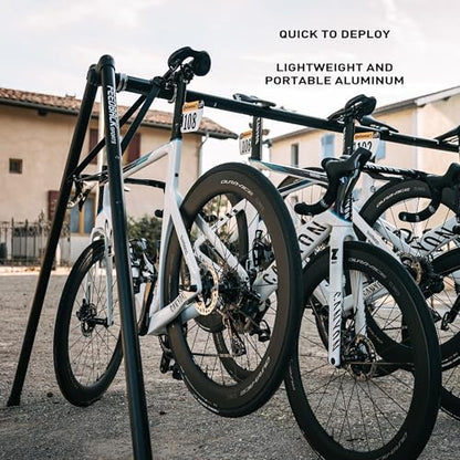 A Frame Portable Bike Storage Rack with Travel Bag