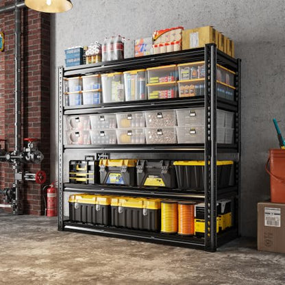 5 Tier Heavy Duty Metal Shelving for Garage Basement Warehouse