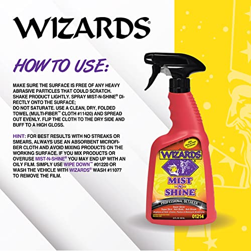Mist-N-Shine Quick Detailer Spray - Waterless Wash - 22 oz (22 Fl Oz)